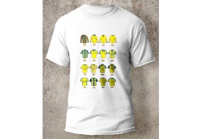 Oxford United FC Retro Art Football Shirts T-Shirt